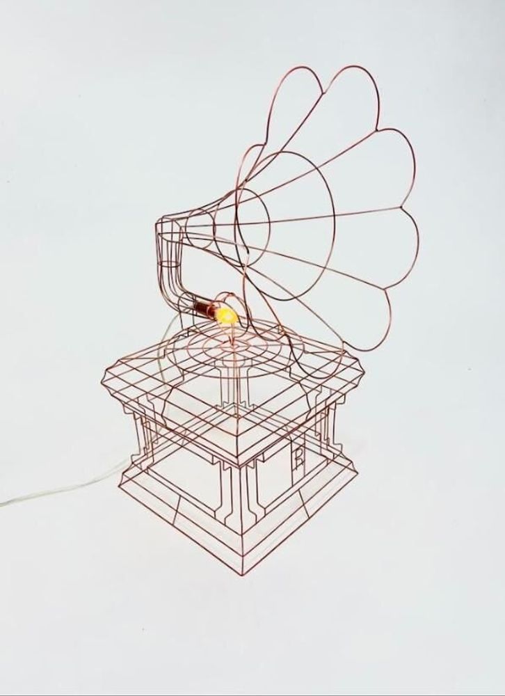 Objets de décoration - Gramophone Lamp - ATELIER R