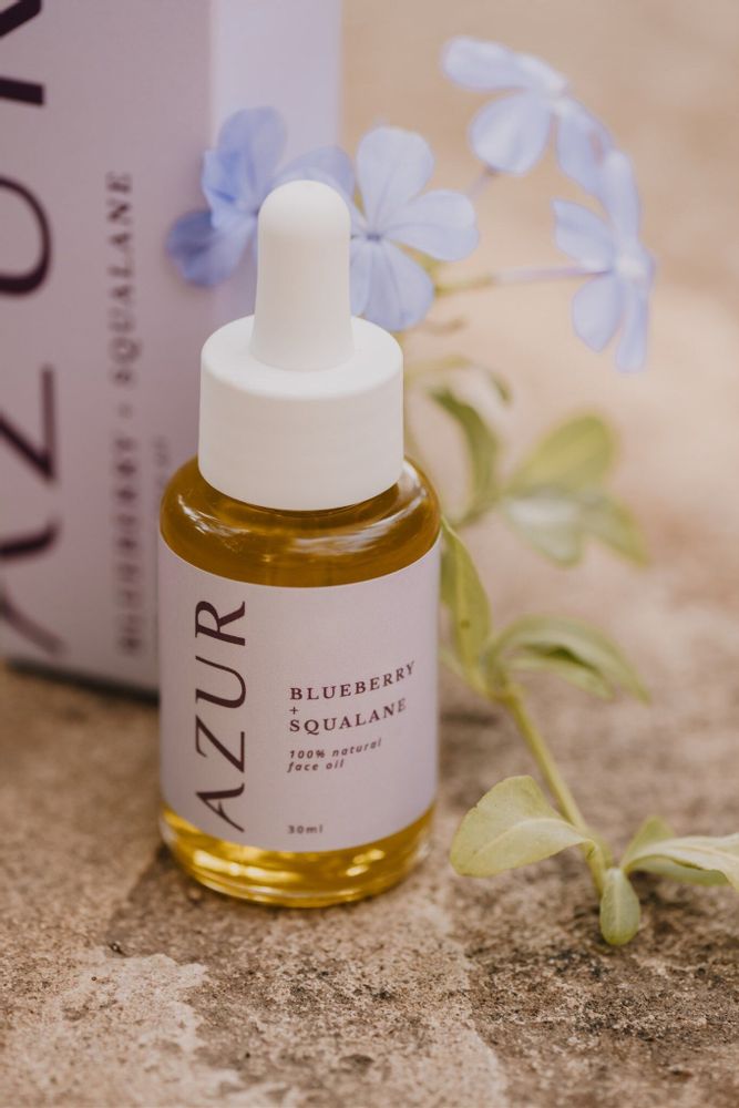 Soaps - FACE OIL | blueberry + squalane - AZUR NATURAL BODY CARE