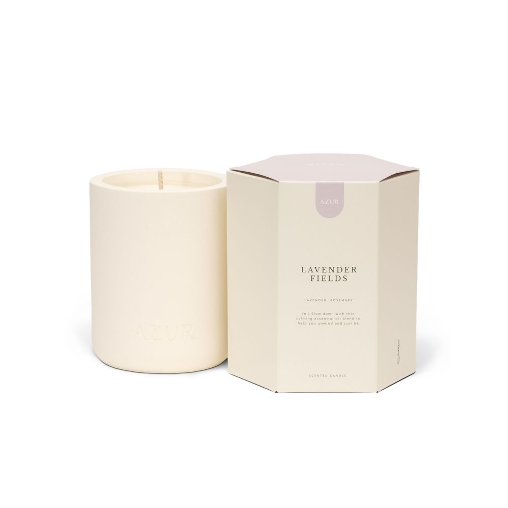 Candles - Lavender Fields | scented candle - AZUR NATURAL BODY CARE