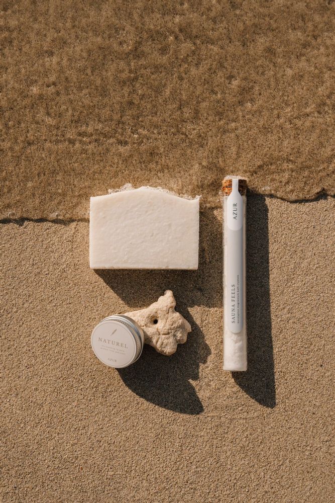 Savons - SAUNA FEELS | barre corporelle au sel - AZUR NATURAL BODY CARE