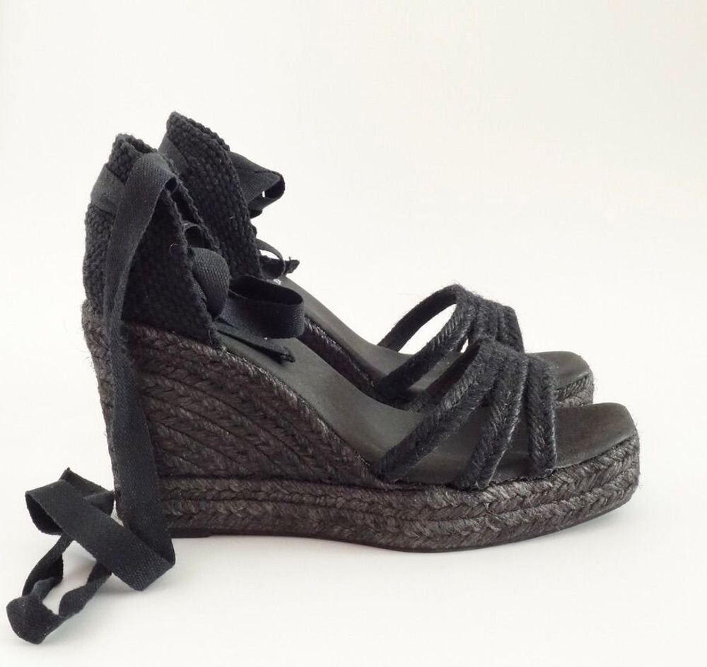 Shoes - Lauren — Chic and natural jute wedge espadrilles for women - ATELIER COSTÀ