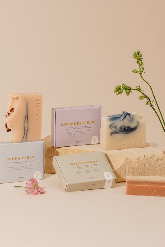 Savons - MIGHTY MINT | barre pour le corps | savon naturel - AZUR NATURAL BODY CARE