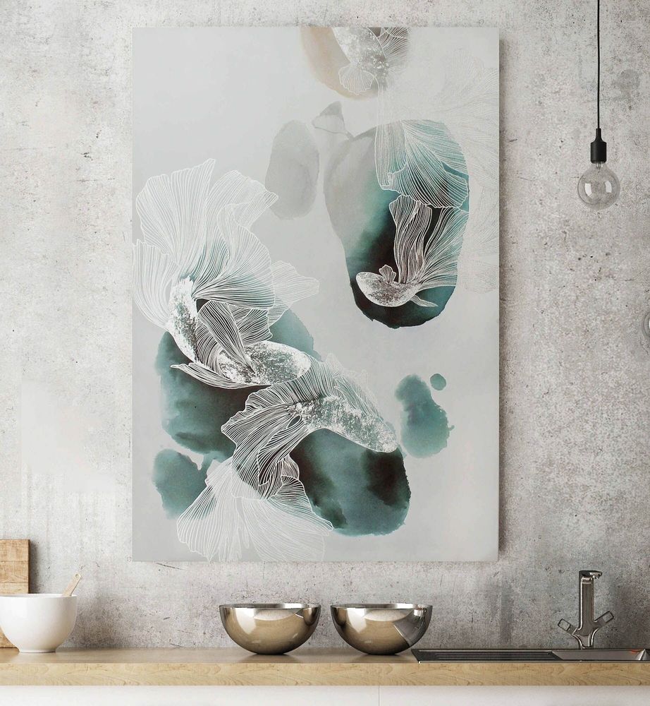 Aménagements pour bureau - « Carps » - Série de peintures abstraites texturées faites main - MATISS ART STUDIO