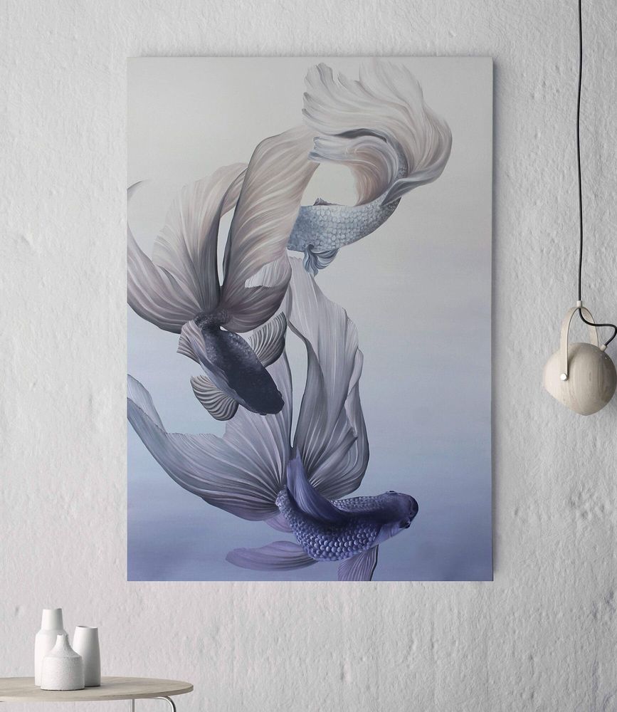 Aménagements pour bureau - « Carps » - Série de peintures abstraites texturées faites main - MATISS ART STUDIO
