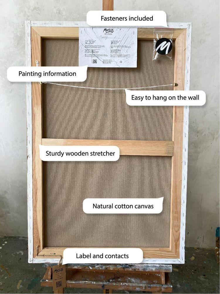 Aménagements pour bureau - « Carps » - Série de peintures abstraites texturées faites main - MATISS ART STUDIO