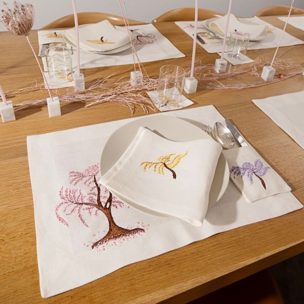 Sets de table - Set de 2 sets de table brodés - HYA CONCEPT STORE