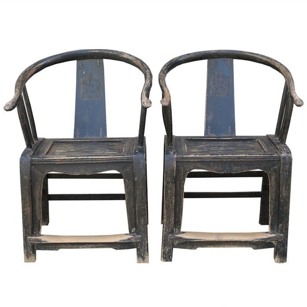 Chaises - Pair unique de chaisses ancien - PAGODA INTERNATIONAL