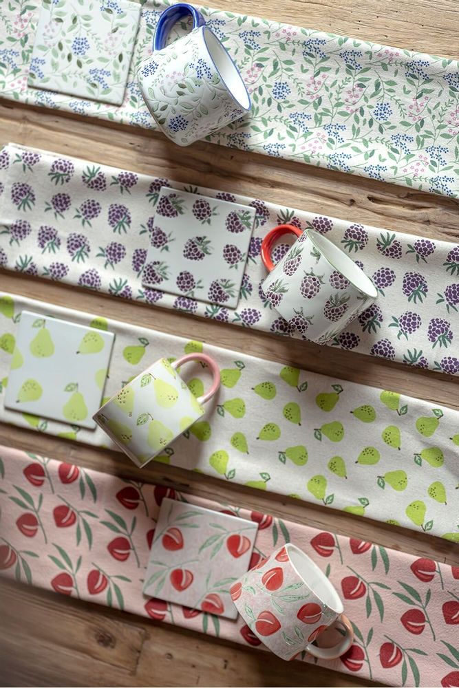 Dish towels - Tea Towel VINTAGE GARDEN - TRANQUILLO