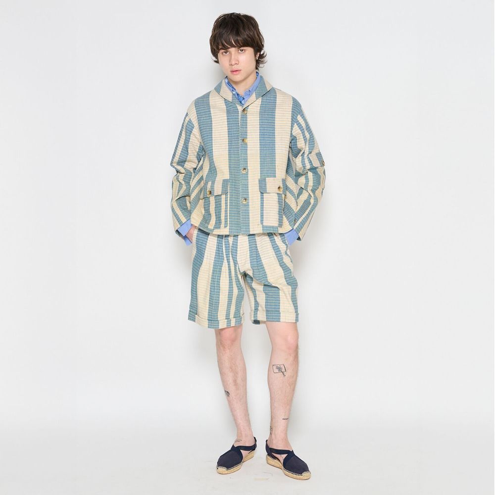 Prêt-à-porter - VESTE À RAYURES/SHORT À RAYURES - KRAMIN