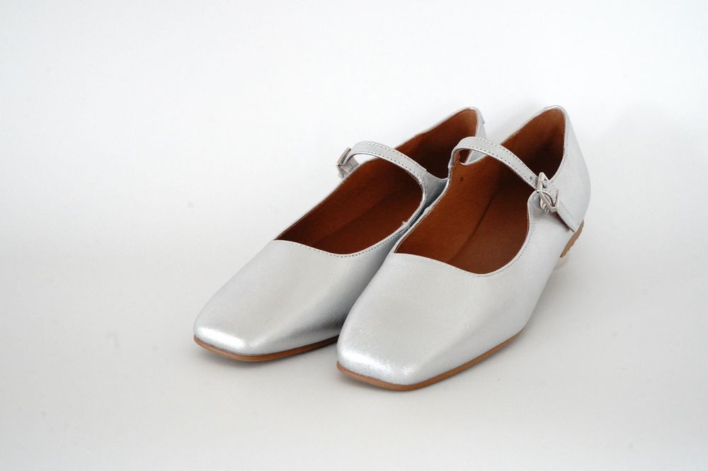 Chaussures - Babies cuir argent  élégantes et incontournables - ATELIER COSTÀ