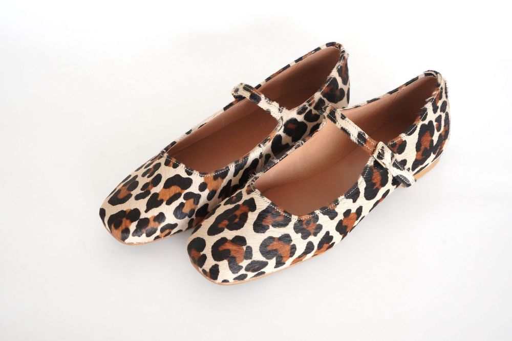 Shoes - Leopard print pony leather Mary jane - ATELIER COSTÀ