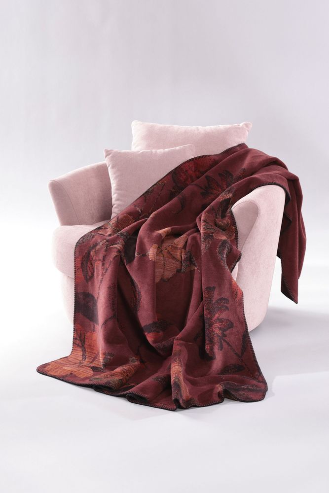 Throw blankets - Blanket Velvet Bloom - BIEDERLACK