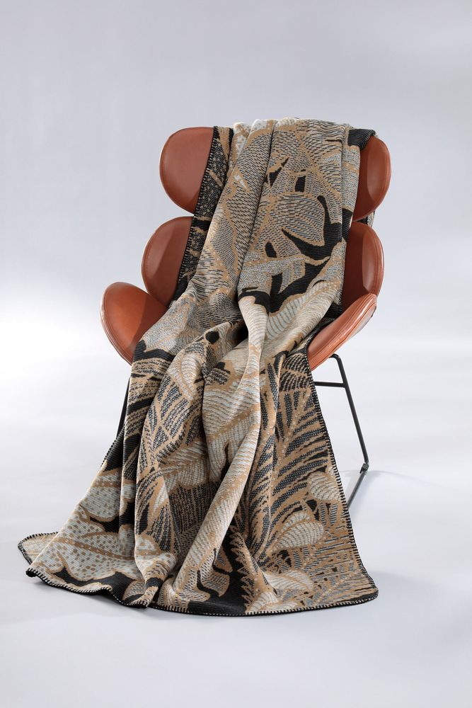 Throw blankets - Blanket Leavy Luxe - BIEDERLACK