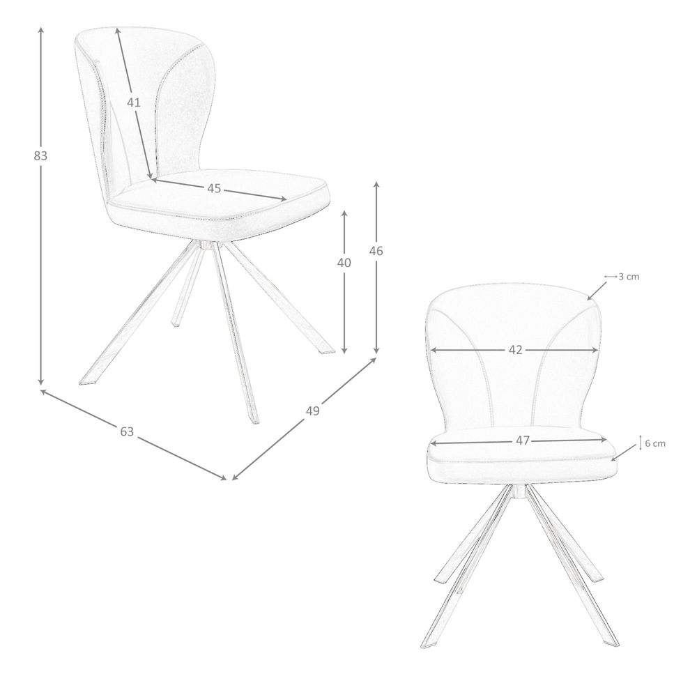 Chairs - Light green leatherette swivel chair - ANGEL CERDÁ