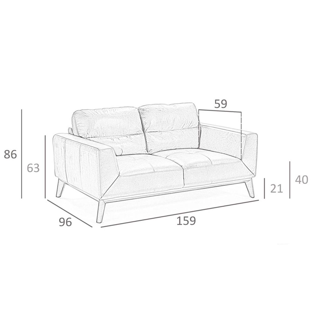 Sofas - 2-seater buffalo cow leather sofa - ANGEL CERDÁ