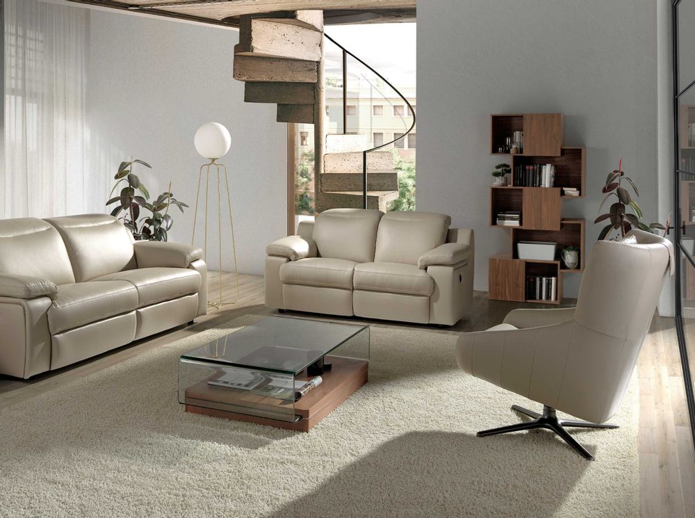 Office furniture and storage - Walnut wood shelving unit with doors - ANGEL CERDÁ