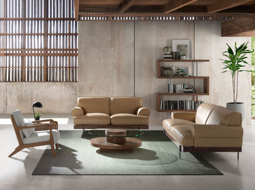 Coffee tables - Walnut round coffee table - ANGEL CERDÁ