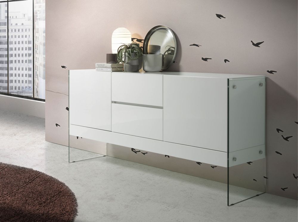 Sideboards - White sideboard glass - ANGEL CERDÁ