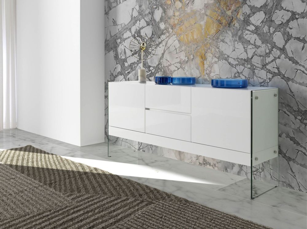Sideboards - White sideboard glass - ANGEL CERDÁ