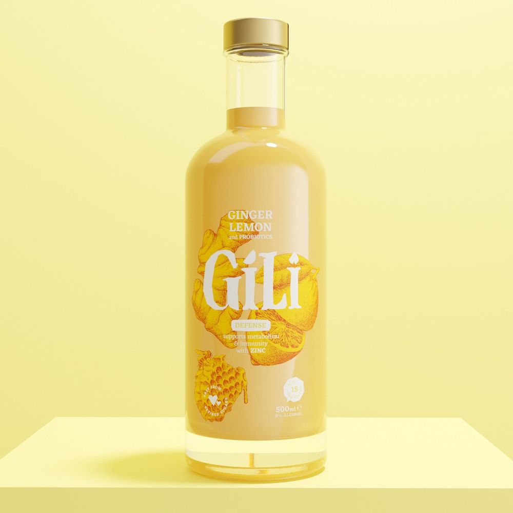Gifts - GILI BIO Natural & Vitalising Ginger Elixir - Box of 12x500mL - GILI