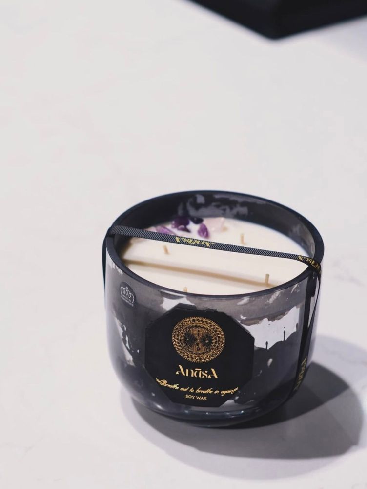 Candles - Handcrafted Luxury Soy Wax Candle - Eros Pathos - ANĀSA COLLECTION