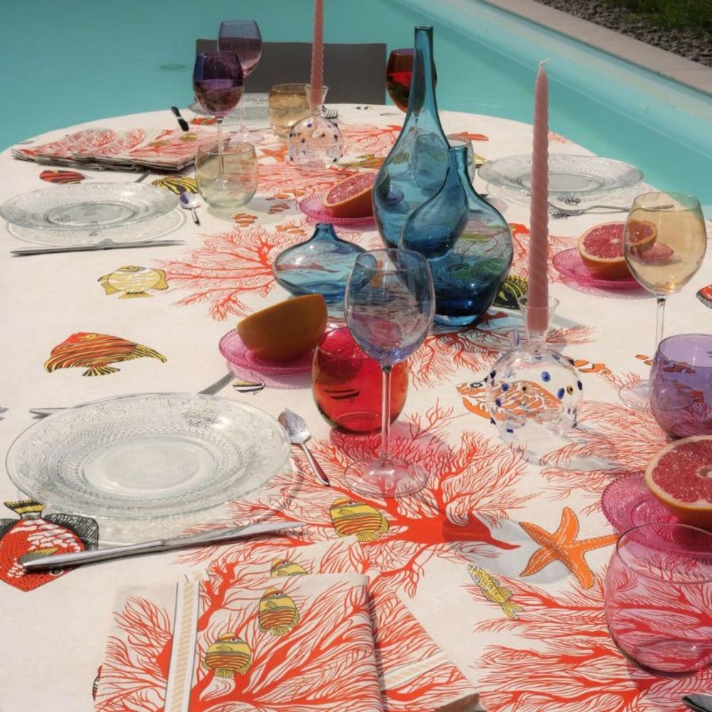 Linge de table textile - Nappe Porquerolles - BEAUVILLÉ