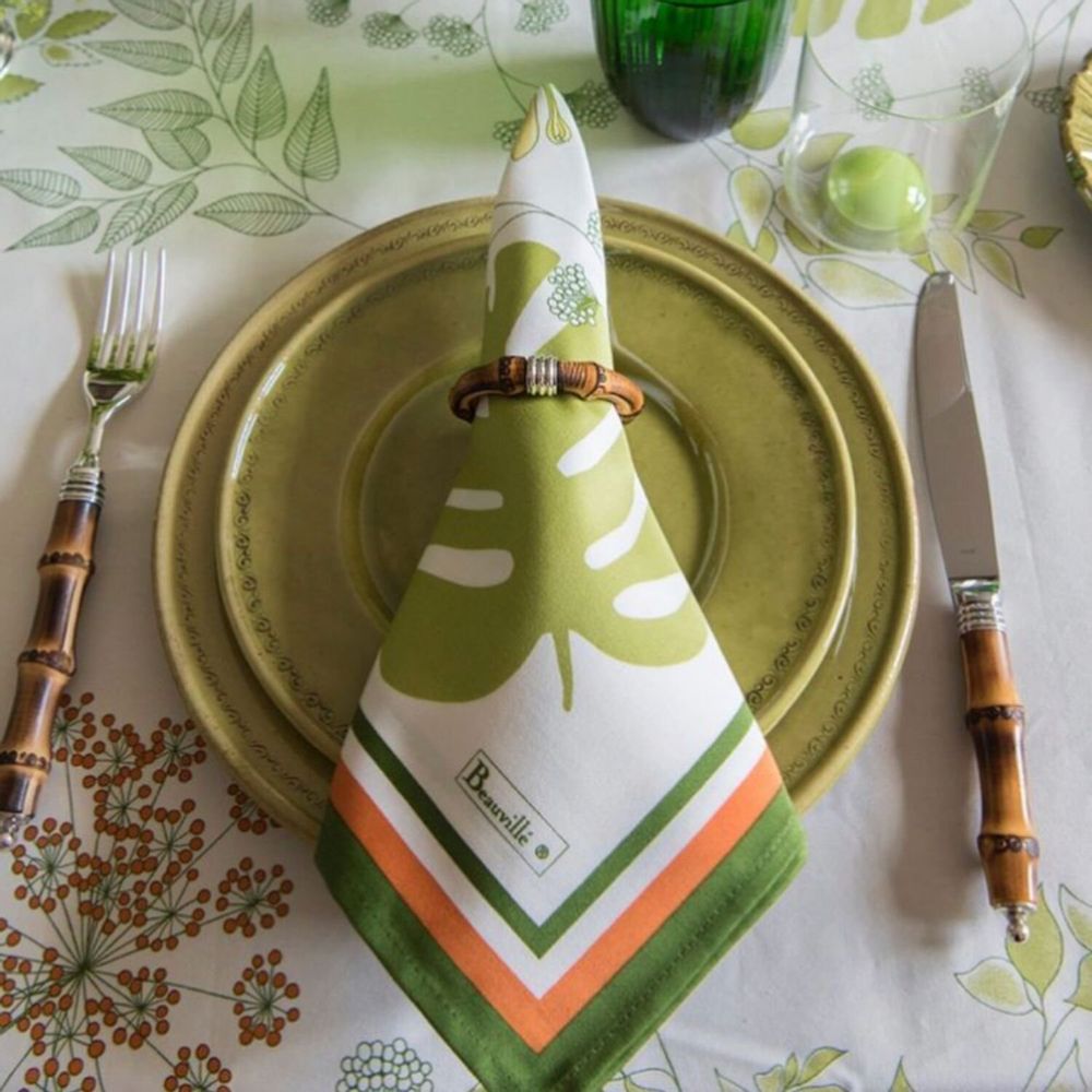 Linge de table textile - Serviette Agapanthes - BEAUVILLÉ