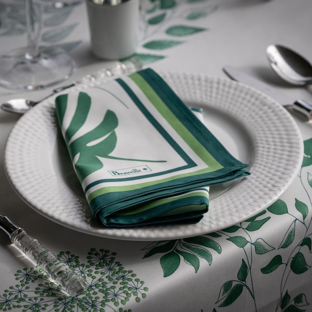 Linge de table textile - Serviette Agapanthes - BEAUVILLÉ