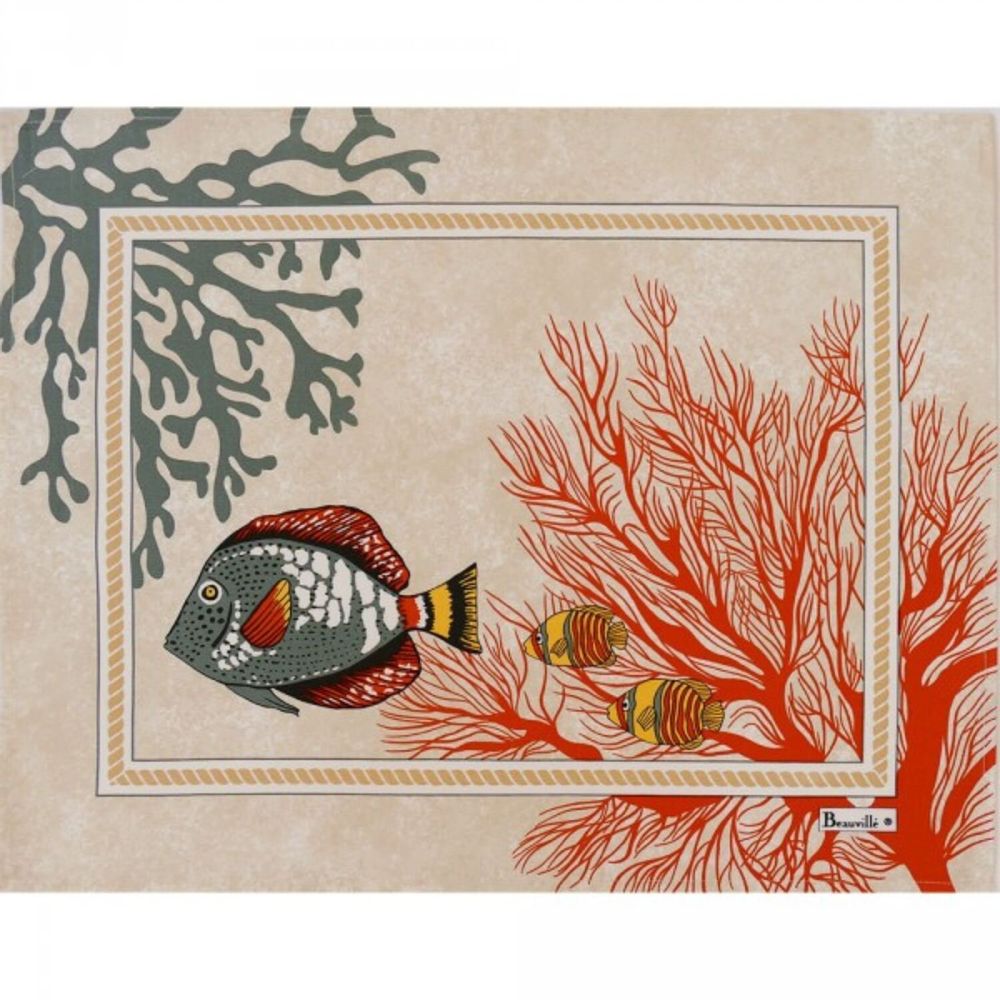 Table linen - Porquerolles table set - BEAUVILLÉ