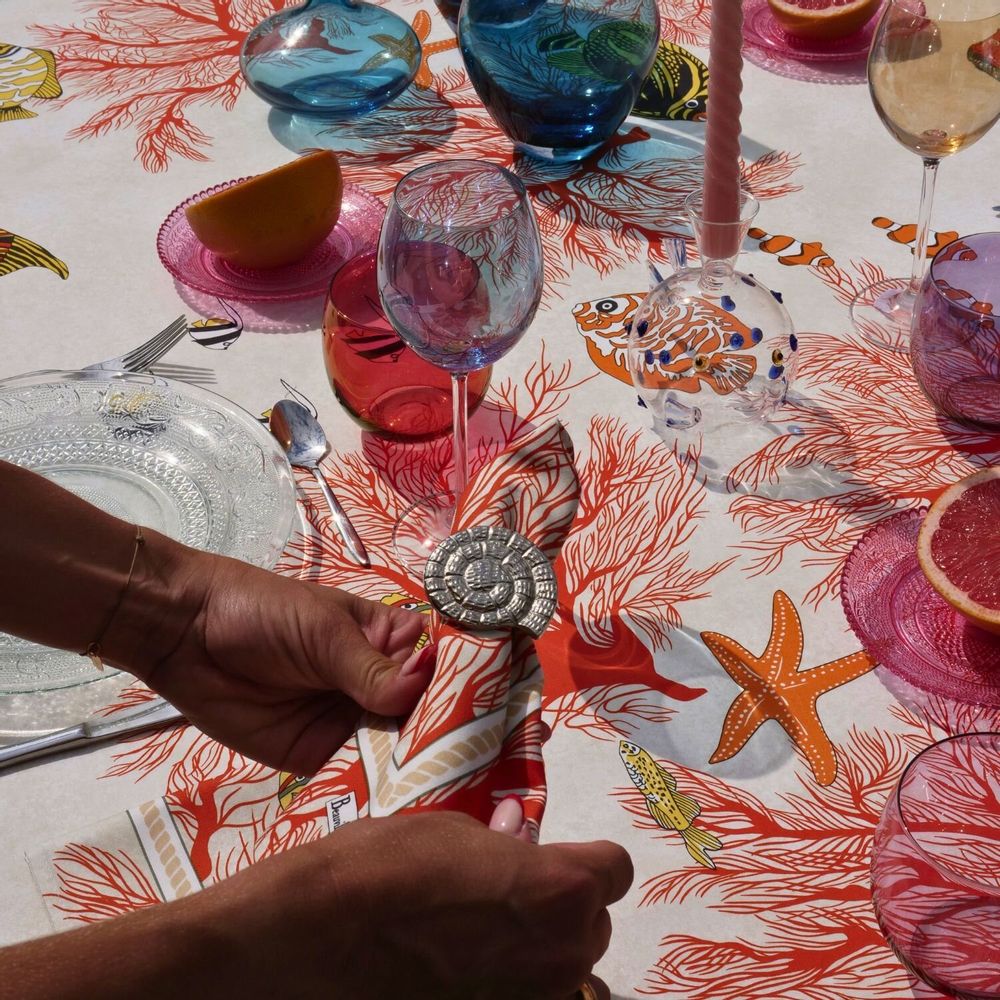 Table linen - Porquerolles table set - BEAUVILLÉ