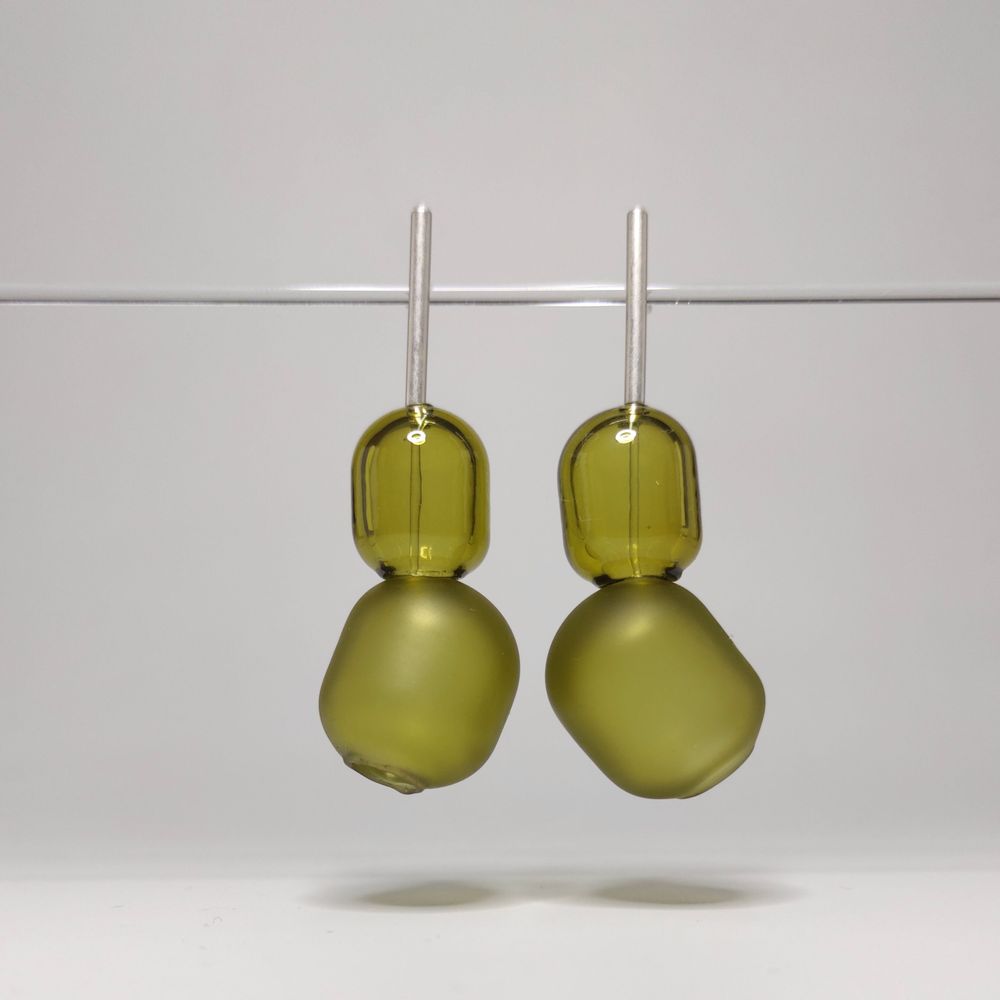 Bijoux - Boucles d'oreilles en verre soufflé - AGAPURNI