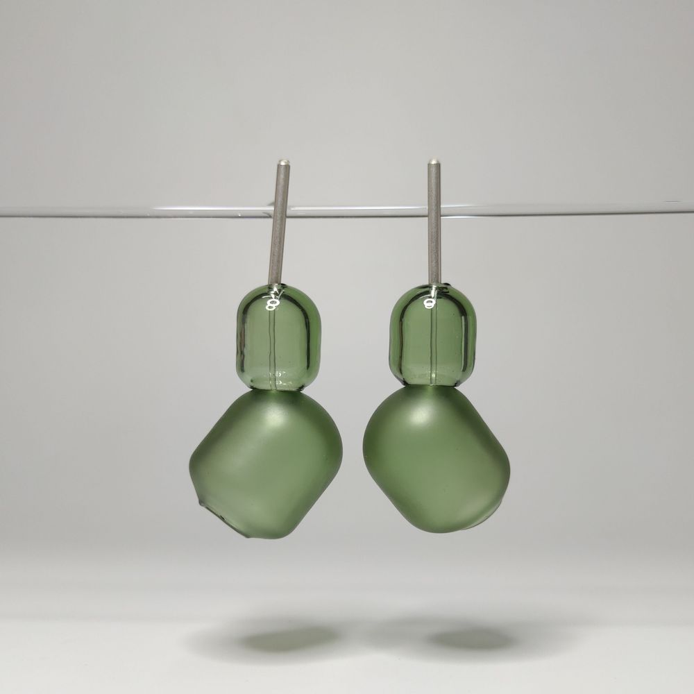 Bijoux - Boucles d'oreilles en verre soufflé - AGAPURNI