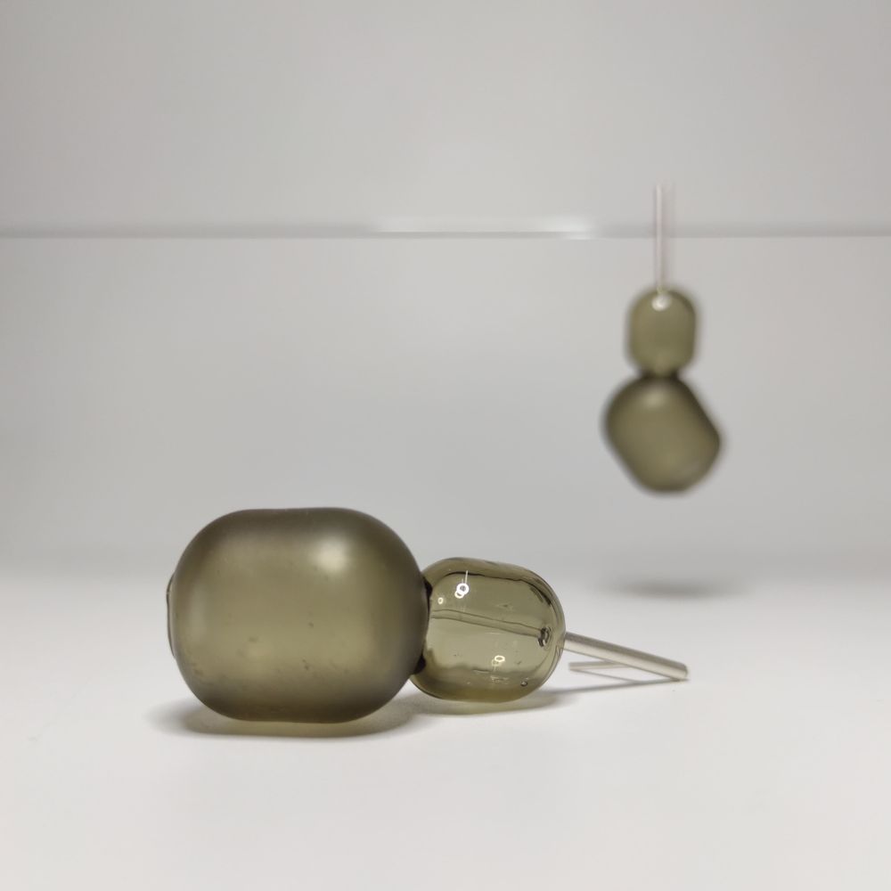 Bijoux - Boucles d'oreilles en verre soufflé - AGAPURNI