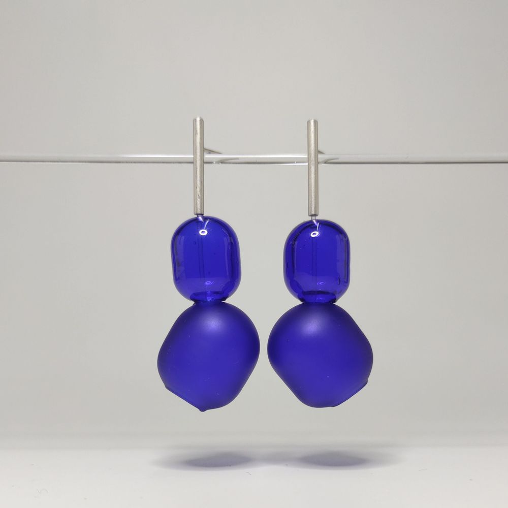 Bijoux - Boucles d'oreilles en verre soufflé - AGAPURNI