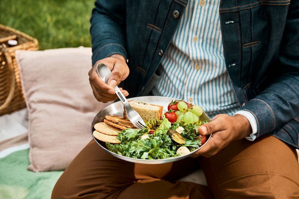 Cuisines de jardin - Ensemble d'assiette -  4 pièces - Acier Inoxydable - BLACK+BLUM EUROPE