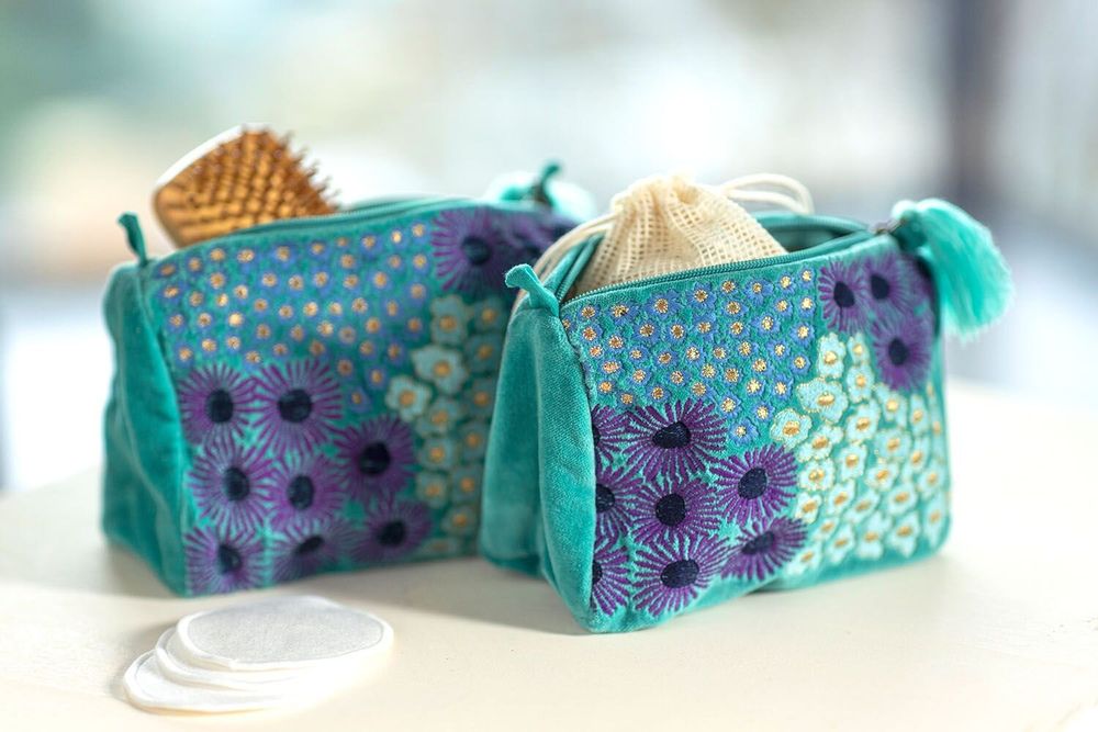 Bags and totes - Cosmetic Bag VELVET - TRANQUILLO