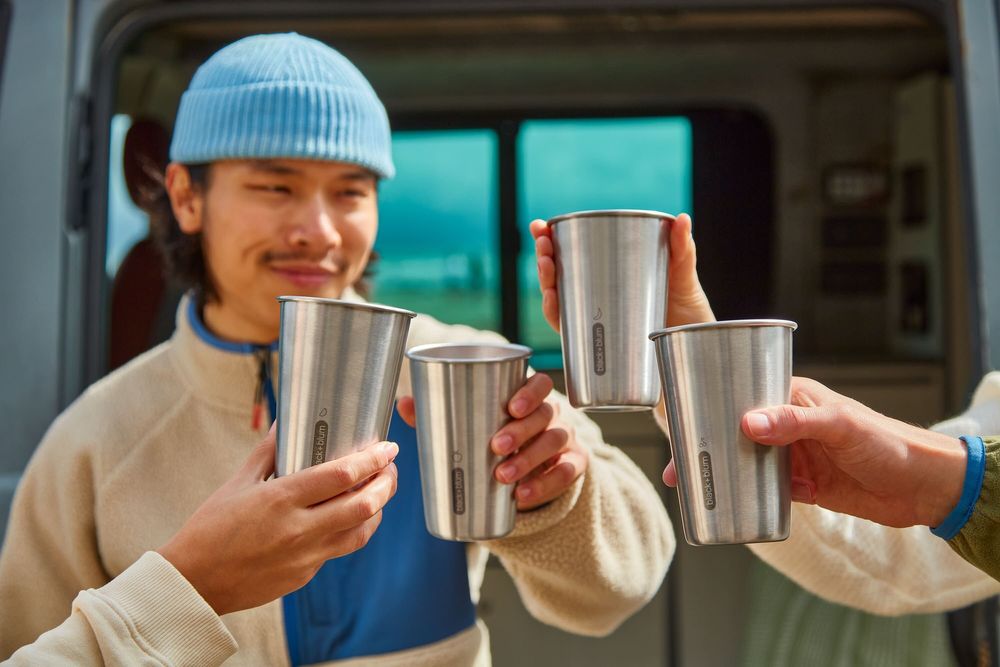 Cuisines de jardin - Ensemble de verres en Inox inoxydable - 4 pièces - Outdoor collection - BLACK+BLUM EUROPE