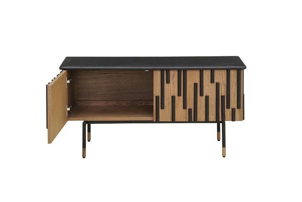 Sideboards - STORAGE UNIT 'ART DECO' OAK BLACK/BEIGE - FANCY