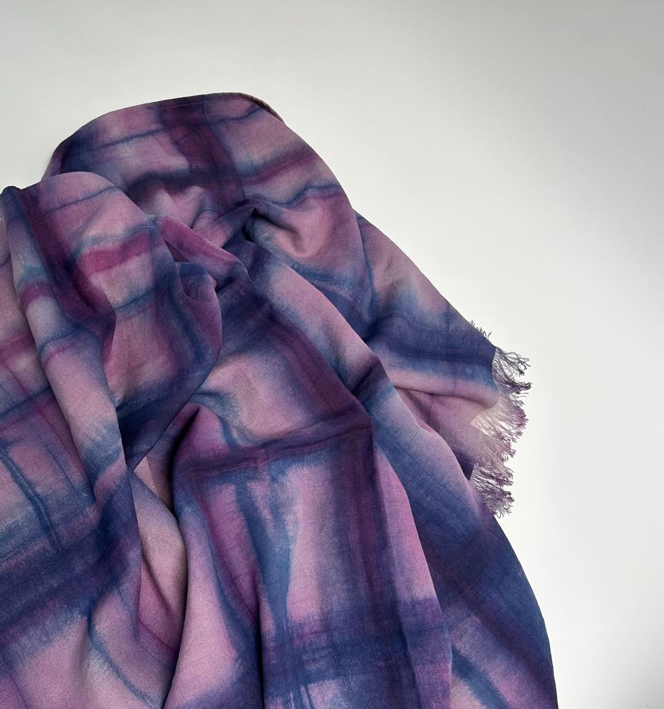 Throw blankets - HL 8 Hand-dyed hemp and linen blanket - OTTUNO