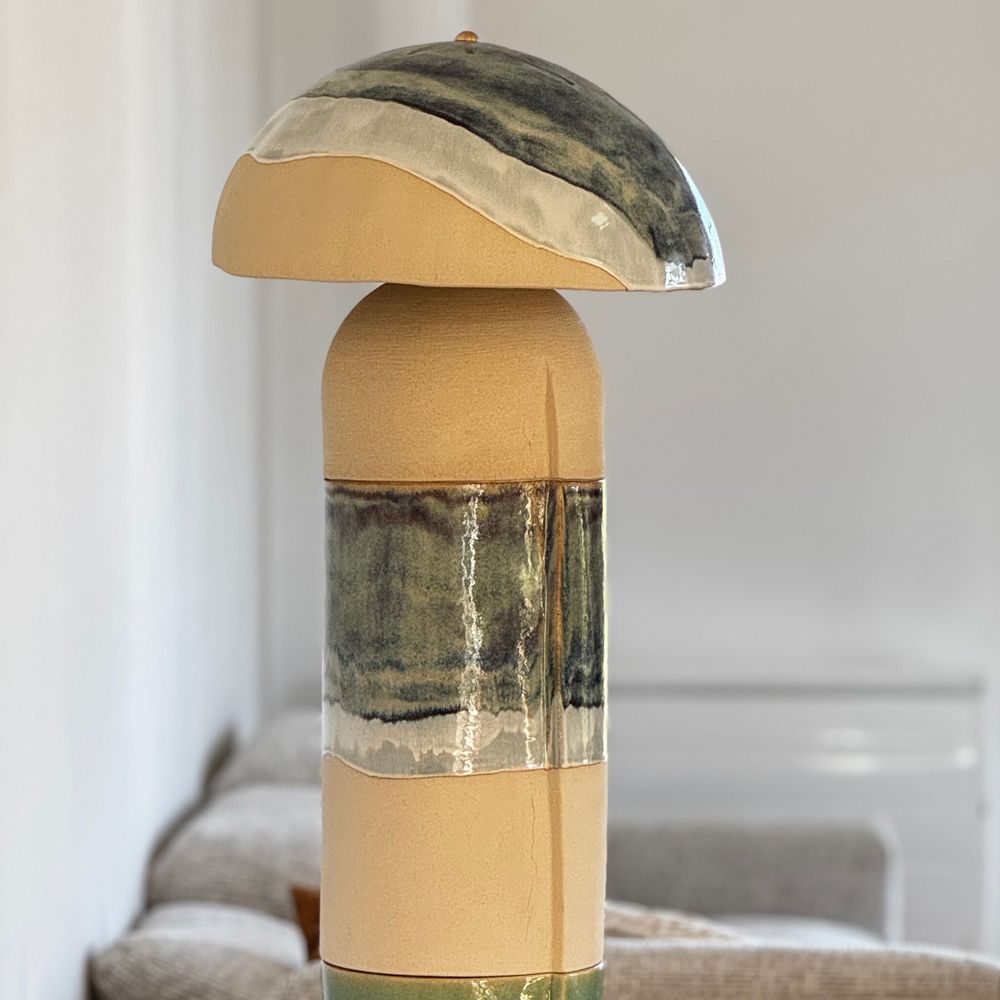 Ceramic - SCULPTED TOTEM FLOOR LAMP - DI VINCENZO POUJOULA