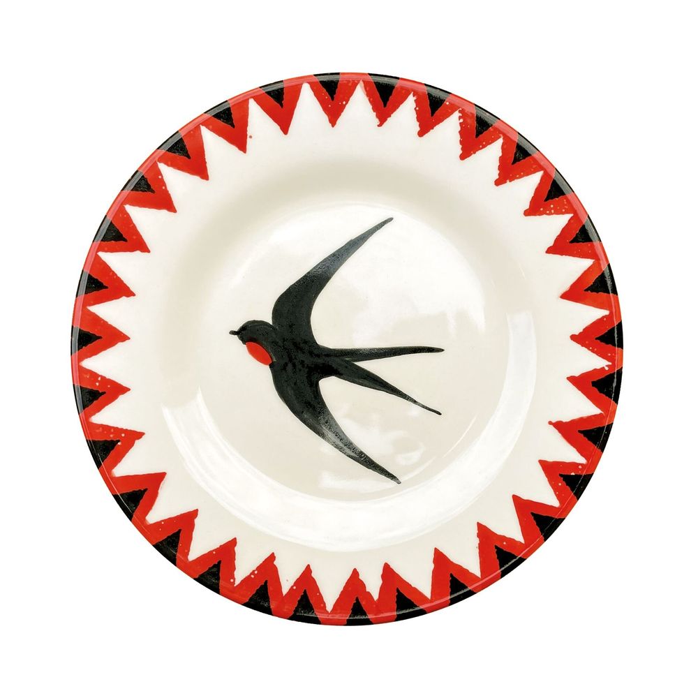 Everyday plates - SWALLOWS - FAIENCERIE GEORGES