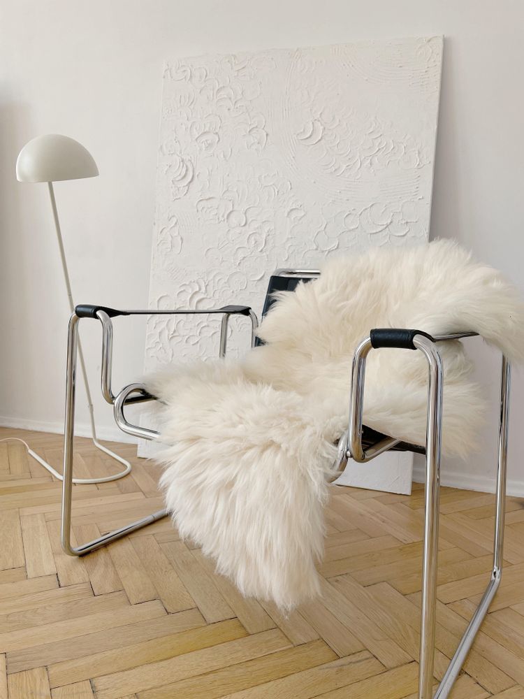 Beds - Natural Sheepskin Rug for Pet - MELLOW CONCEPT STORE