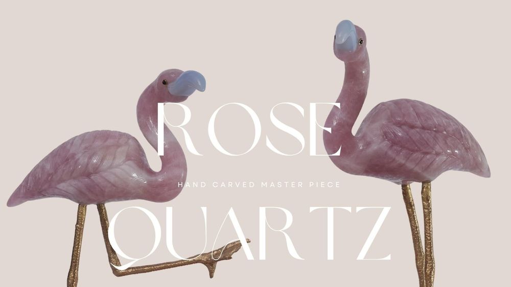 Sculptures, statuettes and miniatures - Flamingos of the Crystal Shore - PRESTONEX DESIGN PVT LTD