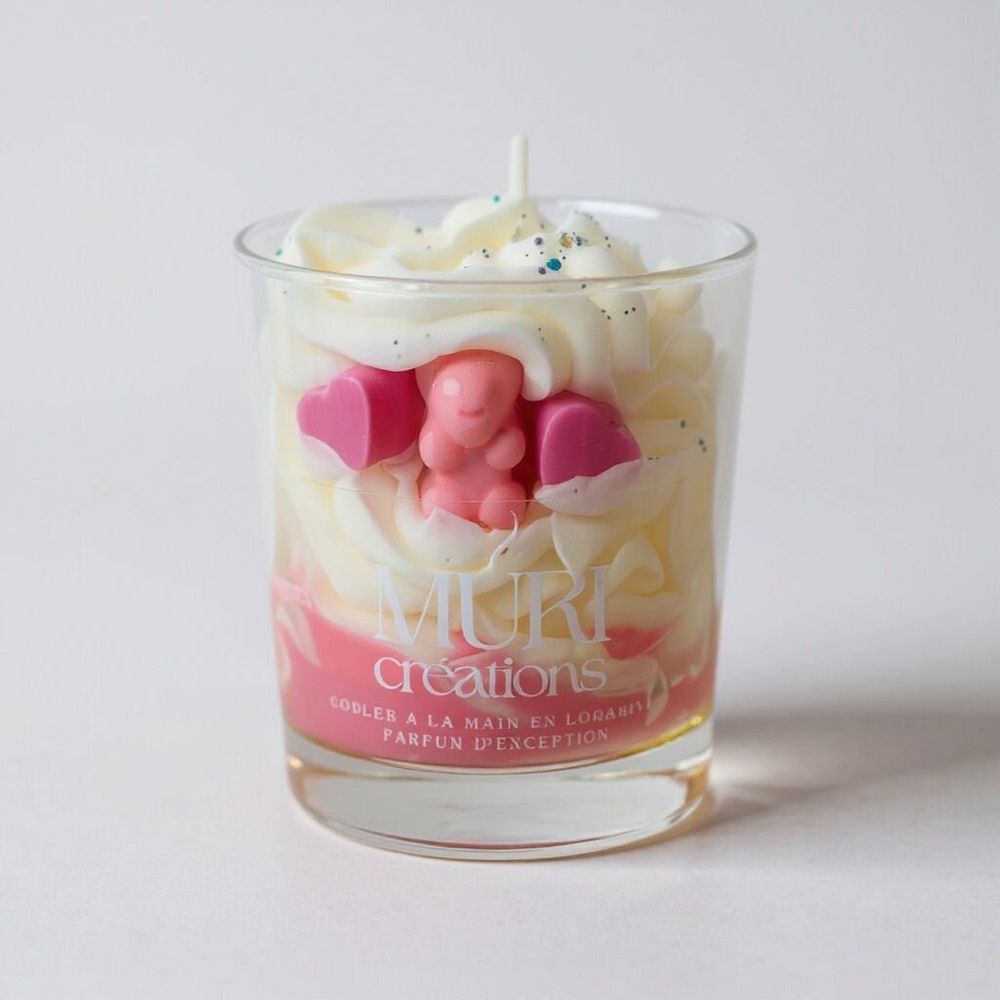 Cadeaux - Bougie parfumée Amour de bébé - 200ml - MURI CREATIONS