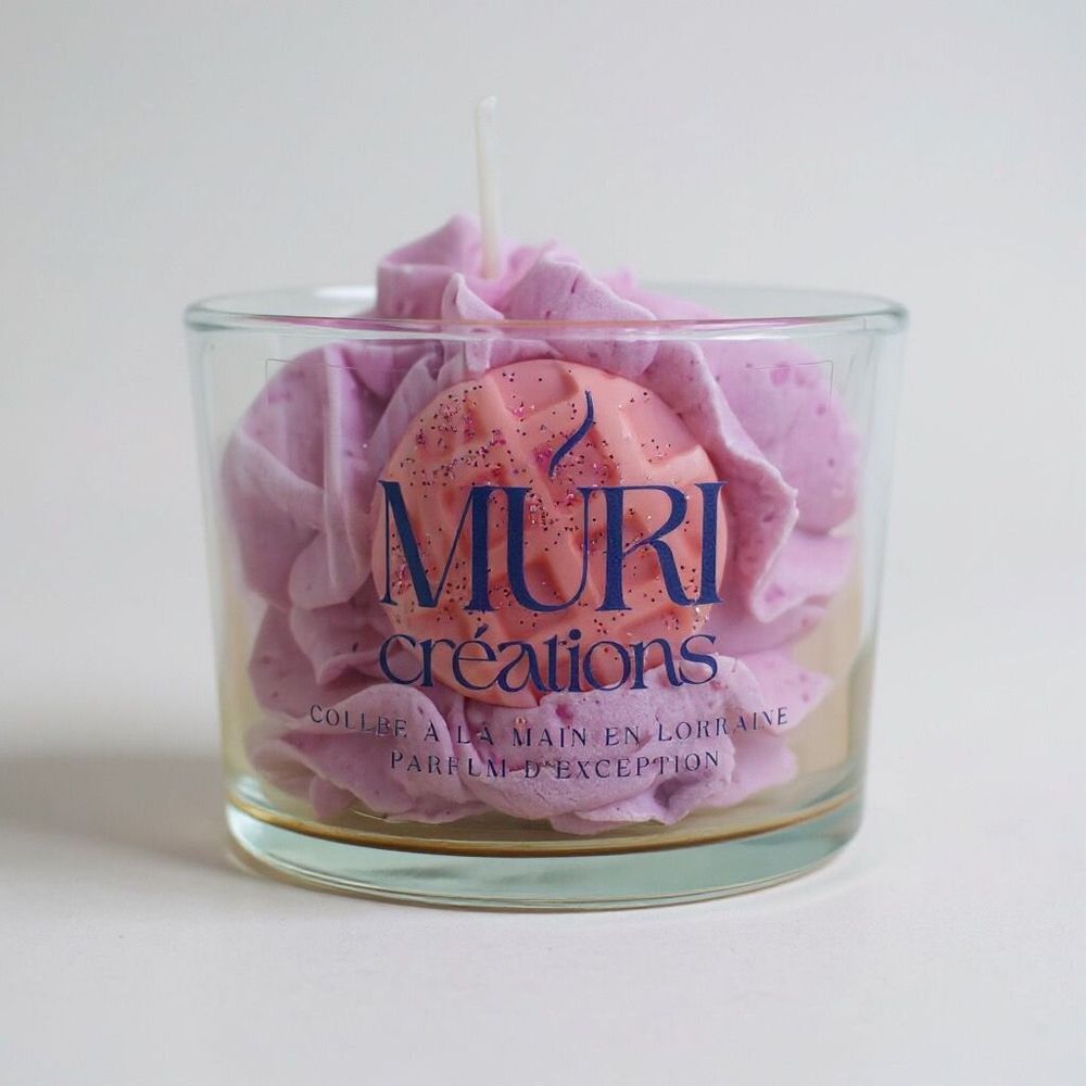 Cadeaux - Bougie parfumée Barbe à Papa - 150ml - MURI CREATIONS