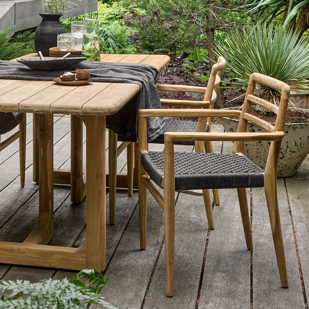 Chaises - Verano outdoor armchair black - RAW MATERIALS