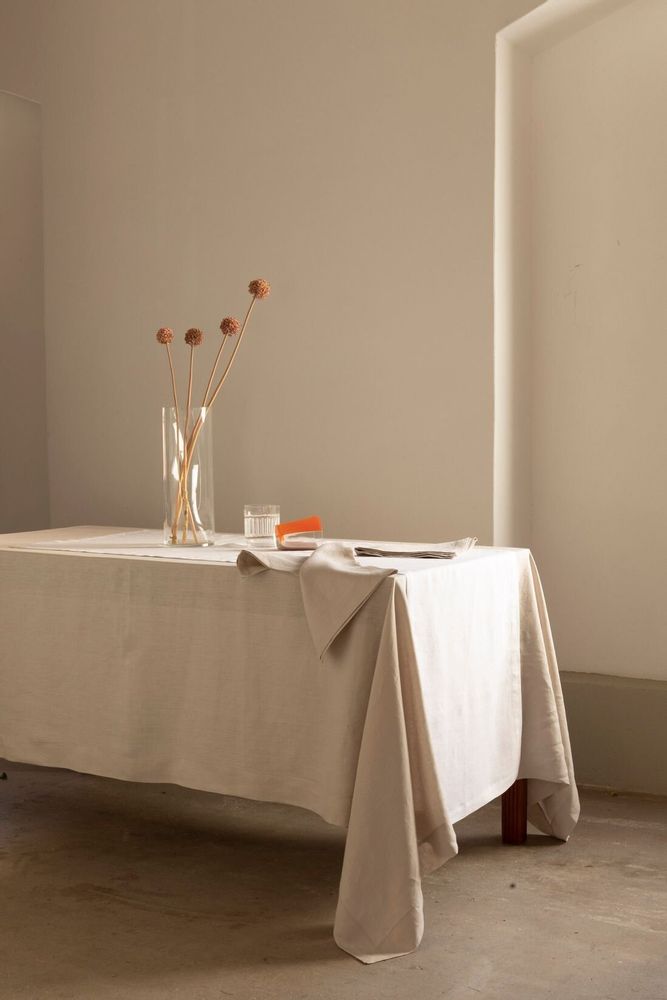 Table linen - CLIO — 2 pure washed linen napkins - NORA V