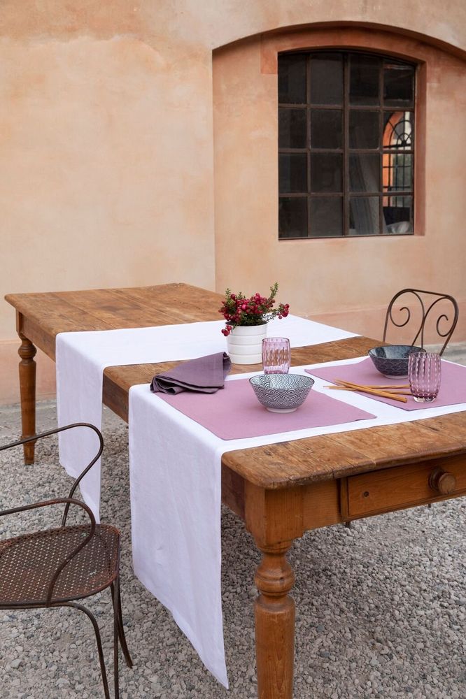 Table linen - CERERE — 2 pieces of pure washed linen placemats - NORA V