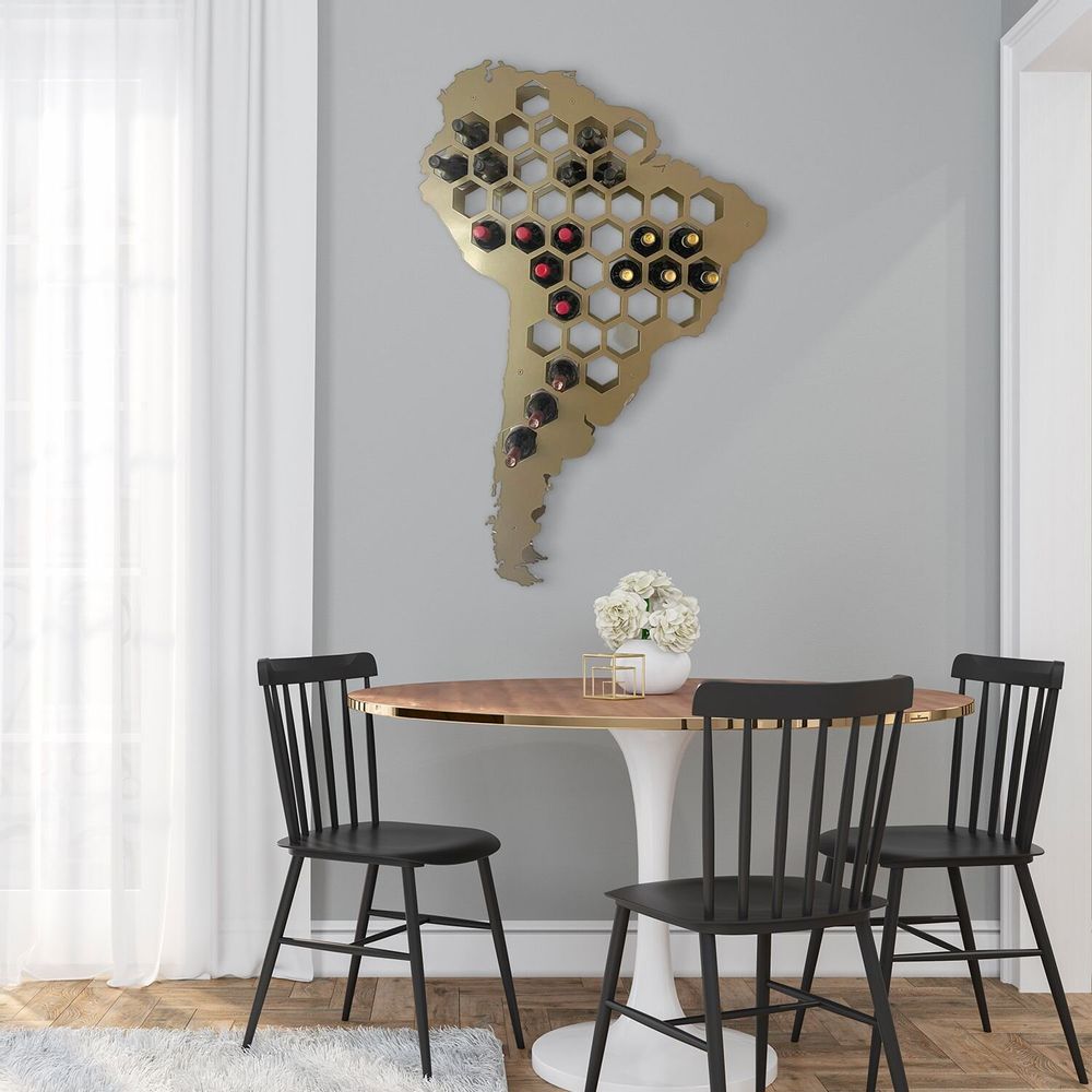 Services - South America-Shaped Wine Rack – Holds 40 Bottles - INCREDIBLE DESIGNS
