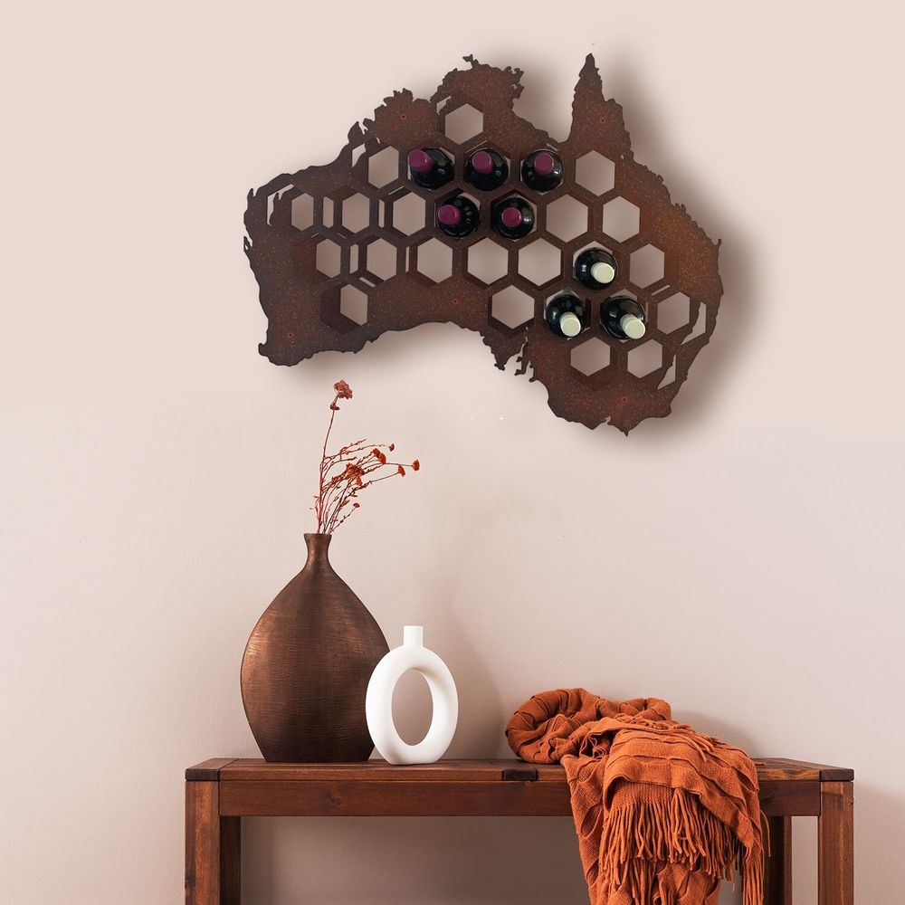 Tables for hotels - Australia Steel Wall Wine Rack – Holds 27 Bottles - INCREDIBLE DESIGNS
